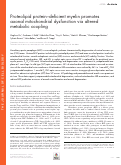 Cover page: Proteolipid protein–deficient myelin promotes axonal mitochondrial dysfunction via altered metabolic coupling