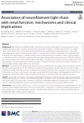 Cover page: Association of neurofilament light chain with renal function: mechanisms and clinical implications