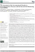 Cover page: The Assessment of the Socioemotional Disorder in Neurodegenerative Diseases with the Revised Self-Monitoring Scale (RSMS)