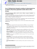 Cover page: Use of 3-Dimensional Volumetric Modeling of Adrenal Gland Size in Patients with Primary Pigmented Nodular Adrenocortical Disease