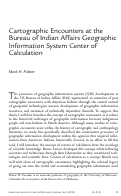 Cover page: Cartographic Encounters at the Bureau of Indian Affairs Geographic Information System Center of Calculation