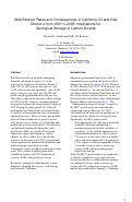 Cover page: Well blowout rates and consequences in California Oil and Gas District 4 from 1991 to 2005: Implications for geological storage of carbon dioxide