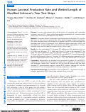 Cover page: Repeatability of Modified Schirmer Strip Wetted Lengths and Basal Tear Production Rates