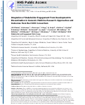 Cover page: Integration of stakeholder engagement from development to dissemination in genomic medicine research: Approaches and outcomes from the CSER Consortium