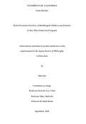 Cover page: Hybrid Semiotic Practices of Multilingual Children and Teachers in Two-Way Immersion Programs