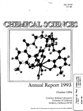 Cover page: Chemical Sciences Division Annual Report 1993