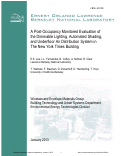 Cover page of A Post-Occupancy Monitored Evaluation of the Dimmable Lighting, Automated Shading, and Underfloor Air Distribution System in The New York Times Building