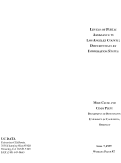 Cover page: Levels of Public Assistance in Los Angeles County: Differentials by Immigration Status