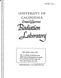 Cover page: SPECTROSCOPY OF RADIOACTIVE MATERIALS