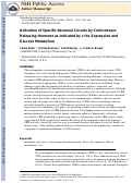 Cover page: Activation of Specific Neuronal Circuits by Corticotropin Releasing Hormone as Indicated by c-fos Expression and Glucose Metabolism