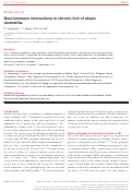 Cover page: Neuroimmune interactions in chronic itch of atopic dermatitis