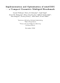 Cover page: Implementation and Optimization of miniGMG - a Compact Geometric Multigrid Benchmark