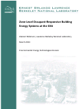 Cover page: Zone Level Occupant-Responsive Building Energy Systems at the GSA