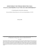 Cover page: High Energy Neutrinos from the Cold: Status and Prospects of the IceCube Experiment