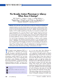 Cover page: The Broader Autism Phenotype in Infancy: When Does It Emerge?