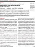 Cover page: Violent encounters between social units hinder the growth of a high-density mountain gorilla population.