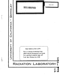 Cover page: Californium Isotopes from Bombardment of Uranium with Carbon Ions