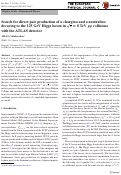 Cover page: Search for direct pair production of a chargino and a neutralino decaying to the 125&nbsp;GeV Higgs boson in [Formula: see text]&nbsp;TeV [Formula: see text] collisions with the ATLAS detector.