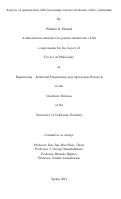 Cover page: Aspects of optimization with increasing concave stochastic order constraints