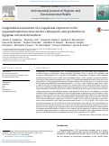 Cover page: Longitudinal assessment of occupational exposures to the organophosphorous insecticides chlorpyrifos and profenofos in Egyptian cotton field workers