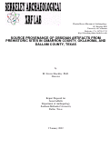 Cover page: Source Provenance of Obsidian Artifacts from Prehistoric Sites in Cimarron County, Oklahoma, And Dallam County, Texas