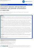 Cover page: Associations between self-reported pest treatments and pesticide concentrations in carpet dust