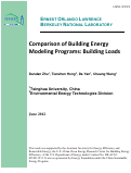 Cover page: Comparison of Building Energy Modeling Programs: Building Loads