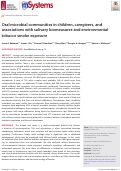 Cover page: Oral microbial communities in children, caregivers, and associations with salivary biomeasures and environmental tobacco smoke exposure.