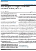 Cover page: New insights into cognitive decline in chronic kidney disease