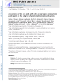 Cover page: Association of Dry Eye Tests With Extraocular Signs Among 3514 Participants in the Sjögren's Syndrome International Registry