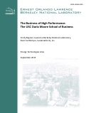 Cover page: The Business of High Performance: The USC Darla Moore School of Business: