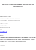 Cover page: Health outcomes in recipients of blood transfusion – observational studies versus randomized clinical trials