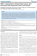 Cover page: ROR1 Is Expressed in Human Breast Cancer and Associated with Enhanced Tumor-Cell Growth