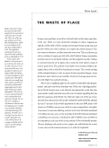 Cover page: The Waste of Place