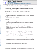 Cover page: Associations between medical cannabis and other drug use among unstably housed women