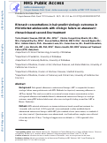 Cover page: Brief Report: Ritonavir Concentrations in Hair Predict Virologic Outcomes in HIV-Infected Adolescents With Virologic Failure on Atazanavir-Based or Ritonavir-Based Second-Line Treatment