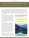 Cover page: From Politics to Transformative Politics of Nature in Canada (book excerpt)