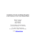 Cover page: Contribution of oceanic gas hydrate dissociation to the formation of Arctic Ocean methane plumes