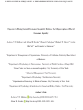 Cover page of Exposure to rising societal economic inequality reduces the misperception of racial economic equality