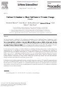 Cover page of Carbon Utilization to Meet California’s Climate Change Goals