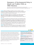 Cover page: Emergence of Developmental Delay in Infants and Toddlers With an FMR1 Mutation