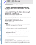 Cover page: A Randomized Controlled Trial of an Outpatient Protocol for Transitioning Children from Tube to Oral Feeding: No Need for Amitriptyline