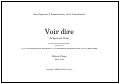 Cover page: Voir dire