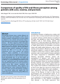 Cover page: Comparison of quality of life and illness perception among patients with acne, eczema, and psoriasis