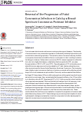 Cover page: Reversal of the Progression of Fatal Coronavirus Infection in Cats by a Broad-Spectrum Coronavirus Protease Inhibitor.