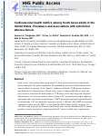 Cover page: Cardiovascular health metrics among South Asian adults in the United States: Prevalence and associations with subclinical atherosclerosis