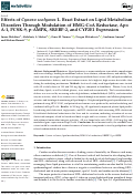 Cover page: Effects of Cynara scolymus L. Bract Extract on Lipid Metabolism Disorders Through Modulation of HMG-CoA Reductase, Apo A-1, PCSK-9, p-AMPK, SREBP-2, and CYP2E1 Expression.