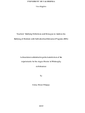 Cover page: Teachers’ Bullying Definitions and Strategies to Address the Bullying of Students with Individualized Education Program (IEPs)