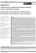 Cover page of Implementation of an EMS-based naloxone distribution program: A qualitative evaluation.