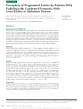 Cover page: Perception of Fragmented Letters by Patients With Pathologically Confirmed Dementia With Lewy Bodies or Alzheimer Disease